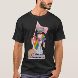 Pop Mart Peach Riot Frankie Regenbogen-Parade-Aufk T-Shirt