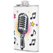 Pop microphone with colorful stars and music notes flachmann (Links)