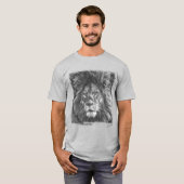 Pop mit benutzerdefiniertem Template Lion Art Mens T-Shirt (Vorne ganz)