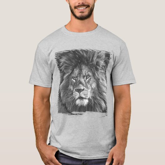 Pop mit benutzerdefiniertem Template Lion Art Mens T-Shirt (Vorderseite)