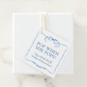 Pop mit blauer Ribbon, wenn sie Pop Geschenkanhänger (Beispiel)