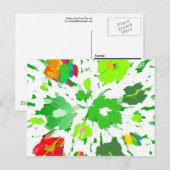 Pop mit Blumen Postkarte (Vorne/Hinten)