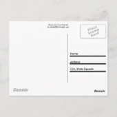 Pop mit Blumen Postkarte (Rückseite)