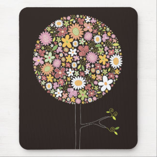 Pop mit bunten Frühlingsblumen Mousepad