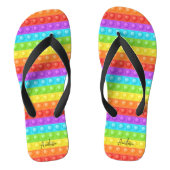Pop mit Ihrem Namen farbenfroh Badesandalen (Fußbett)