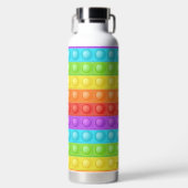 Pop mit Ihrem Namen farbenfroh Trinkflasche (Vorderseite)