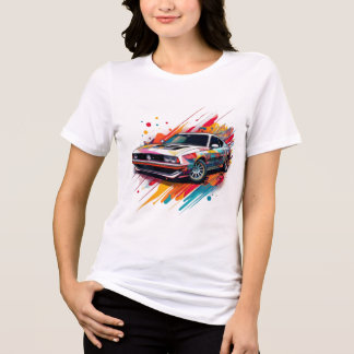 Pop mit Muskelkraft Art Classic Retro Design Tri-Blend Shirt