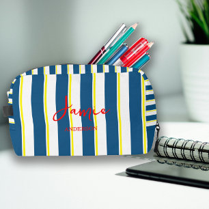 Pop Mix Bold Stripes Kosmetik Toilettenpapier Blei Waschbeutel