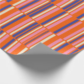 Pop Mod Geometric Retro Contemporary Pattern Geschenkpapier (Ecke)