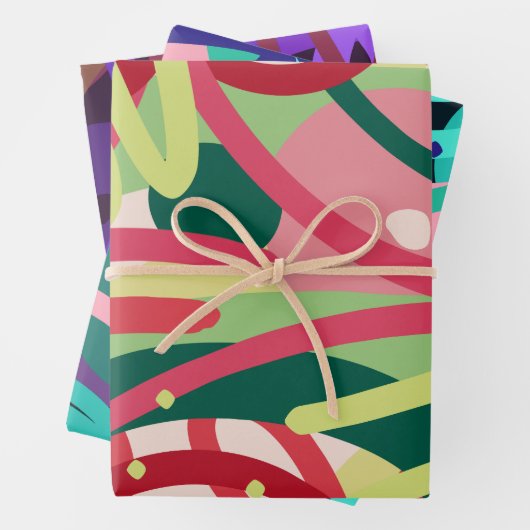 Pop Modern Geschenkpapier Set (Beispiel)