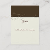 Pop-moderner Felsen-Musik-Gitarren-Band Visitenkarte (Rückseite)