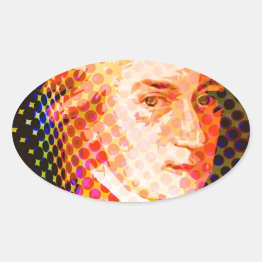 Pop Mozart Ovaler Aufkleber (Vorderseite)