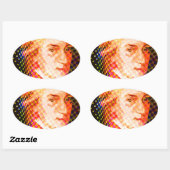Pop Mozart Ovaler Aufkleber (Blatt)