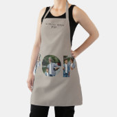Pop Multi-Foto moderne Typografie elegant beige Schürze (InSitu)