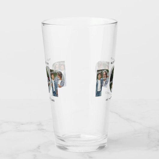 Pop Multi-Foto moderne Typografie elegant Glas (Links)