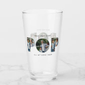 Pop Multi-Foto moderne Typografie elegant Glas (Vorderseite)