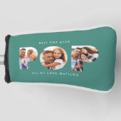 Pop Multi-Foto moderne Typografie Kindergeschenkgo Golf Headcover (Vorderseite)