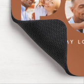 Pop Multi Foto moderne Typografie Terrakotta Mousepad (Ecke)