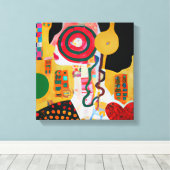 Pop Music Leinwanddruck (Insitu (Holzboden))