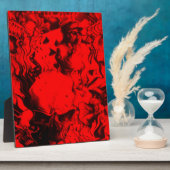 Pop  Musica Portraits in lebhaften Roten Farben Ku Fotoplatte (Seite)