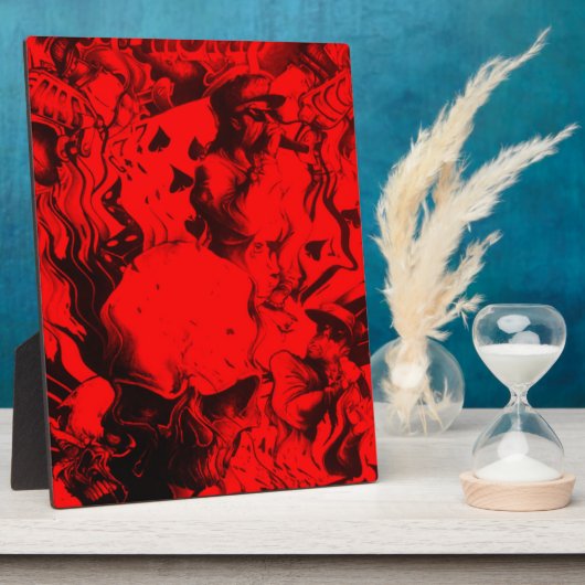 Pop  Musica Portraits in lebhaften Roten Farben Ku Fotoplatte (Seite)