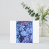 Pop Musiker Lila Kunst Postkarte (Stehend Vorderseite)