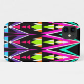 Pop-Neon Stammes- Case-Mate iPhone Hülle (Rückseite (Horizontal))