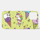Pop Niedliche Eiscreme: Tiermuster Case-Mate iPhone Hülle (Rückseite (Horizontal))