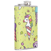 Pop Niedliche Eiscreme: Tiermuster Flachmann (Rechts)