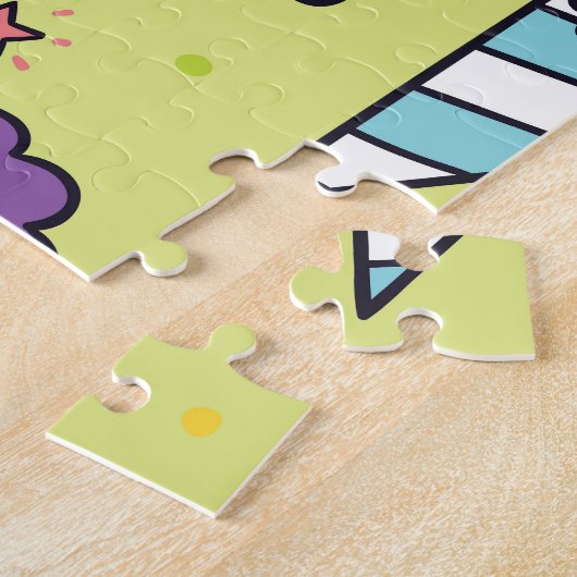 Pop Niedliche Eiscreme: Tiermuster Puzzle (Seite)