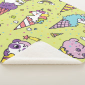 Pop Niedliche Eiscreme: Tiermuster Sherpadecke (3/4)