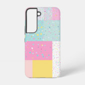 Pop Niedliches Patchwork Terrazzo Muster Samsung Galaxy Hülle (Rückseite)