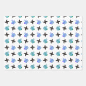 Pop Ninja Throwing Star Geschenkpapier Set (Vorderseite)