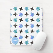 Pop Ninja Throwing Star Mousepad (Mit Mouse)