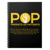 POP Notizbuch (Schwarzes) Notizblock (Vorderseite)