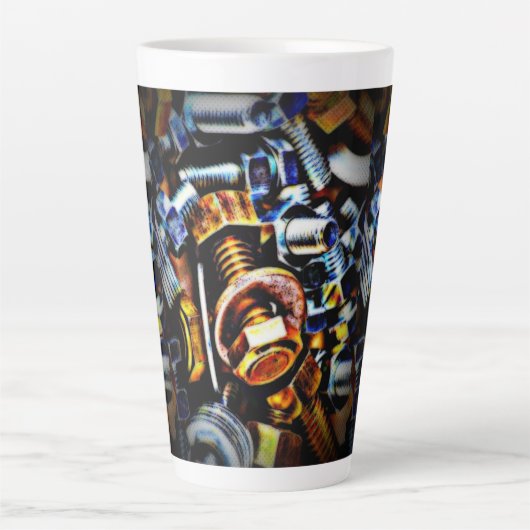 Pop Nüsse und Bolzen Kunst Milchtasse (Vorderseite)