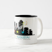 Pop-Oben Augusta! Kaffee-Tasse (11oz) Zweifarbige Tasse (VorderseiteRechts)