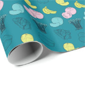 Pop Obst und Gemüse Gartenverpackungspapier Geschenkpapier (Rolleneckpunkt)