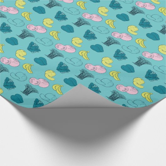 Pop Obst und Gemüse Gartenverpackungspapier Geschenkpapier (Ecke)