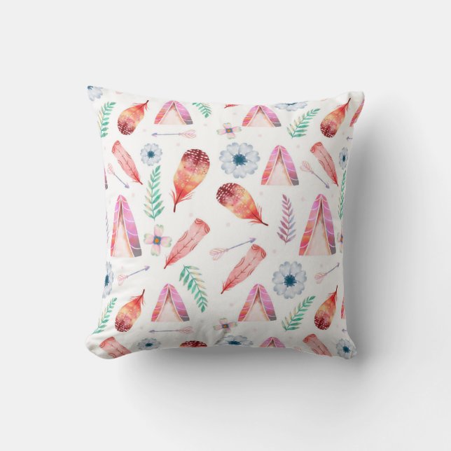 Pop of Joy Throw Pillow Kissen (Vorderseite)