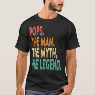 Pop Opa Vater Geburtstag Vatertag Weihnachtsmann M T-Shirt