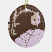 Pop Opossum Art Keramikornament (Links)