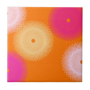 Pop orange und rosa fliese