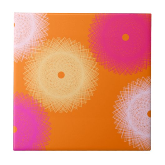Pop orange und rosa fliese (Vorderseite)