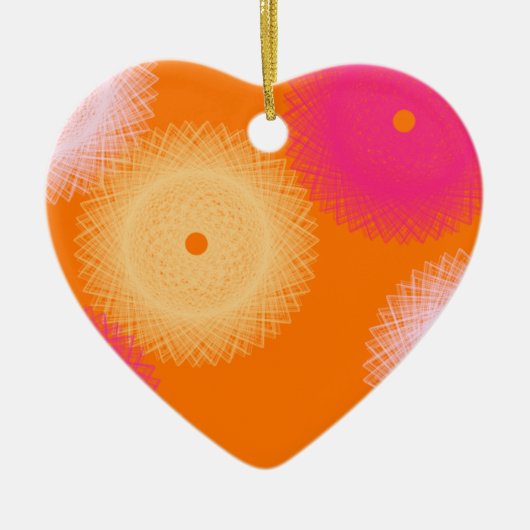 Pop orange und rosa keramikornament (Vorne)