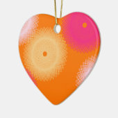 Pop orange und rosa keramikornament (Links)