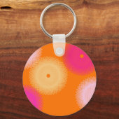 Pop orange und rosa schlüsselanhänger (Vorderseite)