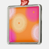 Pop orange und rosa silbernes ornament (Links)