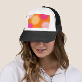 Pop orange und rosa truckerkappe (Beispiel)
