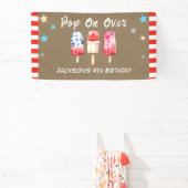 Pop Over Kids Sommer-Eiscreme-Geburtstag Kraftpapi Banner (InSitu)
